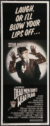 1z0953 DEAD MEN DON'T WEAR PLAID insert 1982 Steve Martin will blow your lips off if you don't laugh!