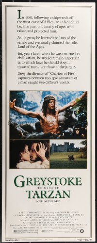 1z0982 GREYSTOKE insert 1983 great images of Christopher Lambert as Tarzan, Lord of the Apes!
