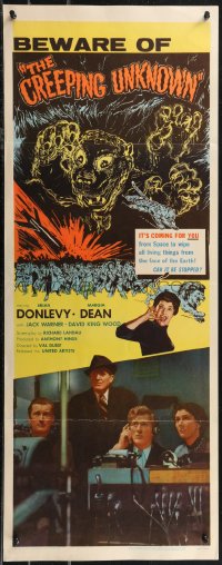1z1041 QUATERMASS XPERIMENT insert 1956 Val Guest, Hammer, Brian Donlevy, different art by Peris!