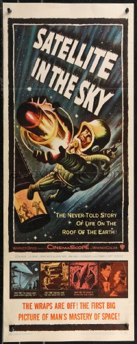 1z1057 SATELLITE IN THE SKY insert 1956 English, the never-told story of life on the roof of the Earth!