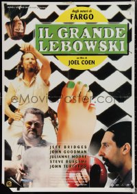 1z0542 BIG LEBOWSKI Italian 1sh 1998 Coen Bros cult classic, Jeff Bridges bowling w/Julianne Moore!