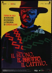 1z0545 GOOD, THE BAD & THE UGLY Italian 1sh R2014 Clint Eastwood, different design by La Boca!