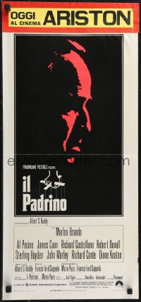 1z0587 GODFATHER Italian locandina 1972 best art of Marlon Brando, directed by Francis Ford Coppola!