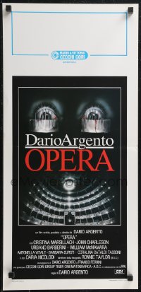 1z0595 OPERA Italian locandina 1987 written and directed by Dario Argento, cool creepy Casaro artwork!