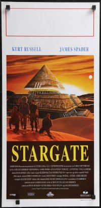 1z0600 STARGATE Italian locandina 1995 Russell, Spader, completely different art by Paolo Sestito!