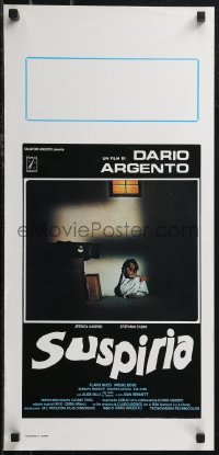 1z0601 SUSPIRIA Italian locandina 1977 classic Dario Argento giallo horror, Harper, white title!