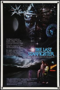 1z1288 LAST STARFIGHTER 1sh 1984 Lance Guest, great sci-fi art by Charles de Mar!