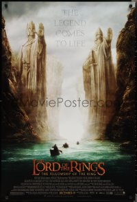 1z1301 LORD OF THE RINGS: THE FELLOWSHIP OF THE RING advance DS 1sh 2001 J.R.R. Tolkien, Argonath!