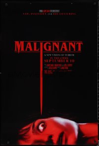 1z1308 MALIGNANT teaser DS 1sh 2021 James Wan horror, Annabelle Wallis, very creepy image!