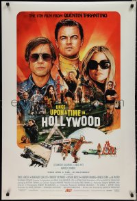 1z1344 ONCE UPON A TIME IN HOLLYWOOD advance DS 1sh 2019 Tarantino, DiCaprio, Chorney art, no rating!