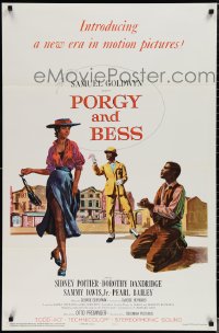 1z1358 PORGY & BESS 1sh 1959 Sidney Poitier, Dorothy Dandridge & Sammy Davis Jr, TODD-AO!