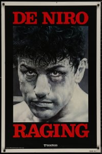 1z1366 RAGING BULL teaser 1sh 1980 Martin Scorsese, classic Kunio Hagio art of Robert De Niro!