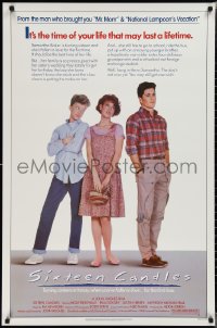 1z1401 SIXTEEN CANDLES 1sh 1984 Molly Ringwald, Anthony Michael Hall, directed by John Hughes!