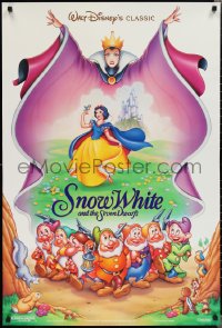 1z1403 SNOW WHITE & THE SEVEN DWARFS DS 1sh R1993 Disney animated cartoon fantasy classic!