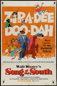 1z1408 SONG OF THE SOUTH 1sh R1973 Walt Disney, Uncle Remus, Br'er Rabbit & Br'er Bear!