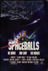 1z1413 SPACEBALLS 1sh 1987 Mel Brooks sci-fi Star Wars spoof, John Candy, Pullman!