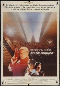 1z0403 BLADE RUNNER Spanish 1982 Ridley Scott, different image of Harrison Ford, Young & Hauer!