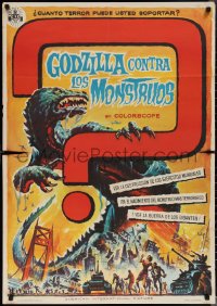 1z0412 GODZILLA VS. THE THING Spanish 1967 great completely different Josep Soligo monster art!