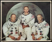 1z0202 APOLLO 11 17x21 commercial poster 1969 Armstrong Aldrin, Collins, NASA moon landing!