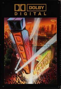 1z0251 DOLBY DS 27x40 special poster 1999 surround sound, cool art of spotlights!