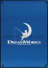 1z0253 DREAMWORKS ANIMATION 28x40 special poster 2000s great artwork of the moon logo and kid fishing!
