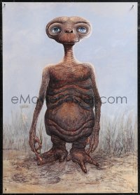 1z0254 E.T. THE EXTRA TERRESTRIAL 19x27 special poster 1990s full-length Carlo Rambaldi art!