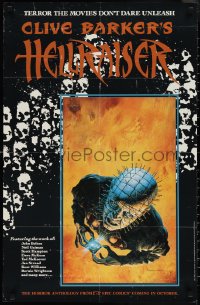 1z0260 HELLRAISER 22x34 special poster 1989 Clive Barker comic book cover art by Bolton!