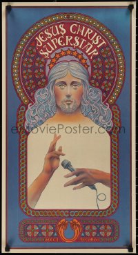 1z0059 JESUS CHRIST SUPERSTAR 16x30 music poster 1971 Andrew Lloyd Webber's rock opera, Byrd art!