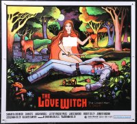 1z0266 LOVE WITCH 21x23 special poster 2017 vintage-style flocked 'velvet' blacklight art!
