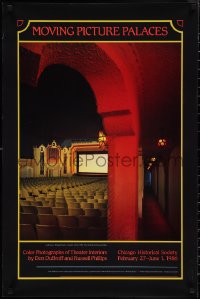 1z0087 MOVING PICTURE PALACES signed 22x33 museum/art exhibition 1986 by Russell Phillips!