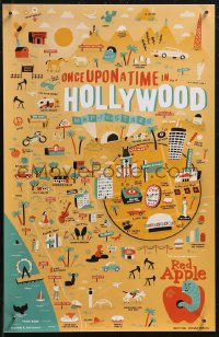 1z0272 ONCE UPON A TIME IN HOLLYWOOD 11x17 special poster 2019 Nate Padavick map of California!