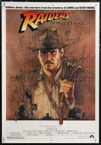 1z0276 RAIDERS OF THE LOST ARK 17x24 special poster 1981 adventurer Harrison Ford by Richard Amsel!