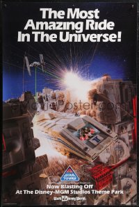 1z0284 STAR TOURS 19x28 special poster 1990s Star Wars & Disney, most amazing ride in the universe!