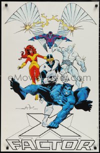 1z0303 X-FACTOR 22x34 special poster 1989 Walt Simonson comic art of the characters!