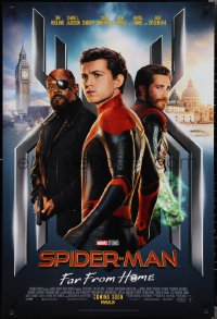 1z1420 SPIDER-MAN: FAR FROM HOME IMAX int'l advance DS 1sh 2019 Marvel Comics, Holland, Jackson, Gyllenhaal!