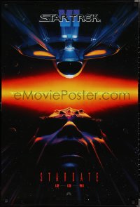 1z1425 STAR TREK VI teaser 1sh 1991 William Shatner, Leonard Nimoy, Stardate 12-13-91!