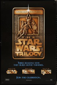 1z1430 STAR WARS TRILOGY style F 1sh 1997 George Lucas, Empire Strikes Back, Return of the Jedi!