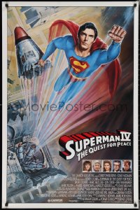 1z1444 SUPERMAN IV int'l 1sh 1987 great art of super hero Christopher Reeve by Daniel Goozee!