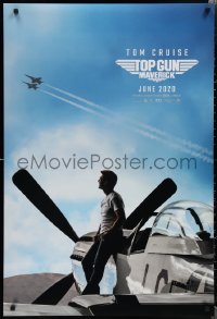 1z1457 TOP GUN: MAVERICK teaser DS 1sh 2021 Naval aviator Tom Cruise in title role on P-51 Mustang!