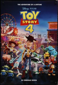 1z1461 TOY STORY 4 int'l teaser DS 1sh 2019 Walt Disney, Pixar, Woody, Buzz Lightyear and cast!