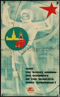 1z0103 INTOURIST 23x39 Russian travel poster 1960s birthplace of the first cosmonaut!