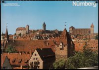 1z0105 NURNBERG 23x33 German travel poster 1990s Friedrich Mader image of the city skyline!