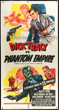 2a0562 DICK TRACY VS. CRIME INC. linen 3sh R1952 Ralph Byrd detective serial, The Phantom Empire!