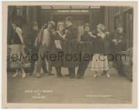 2a0525 OH DOCTOR 8x10 LC 1917 fake cop Fatty Arbuckle w/maid, Buster Keaton, wife & more, very rare!