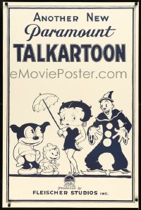2a0264 ANOTHER NEW PARAMOUNT TALKARTOON S2 poster 2002 Betty Boop w/ Koko the Clown, Bimbo and baby!
