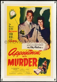 2a0827 APPOINTMENT WITH MURDER linen 1sh 1948 The Falcon makes a date with the thrill of his life!