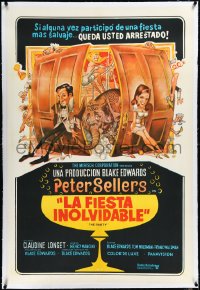 2a0630 PARTY linen Argentinean 1968 Peter Sellers, Claudine Longet, Blake Edwards, different art!