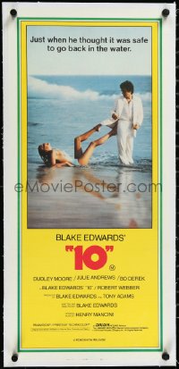 2a0657 '10' linen Aust daybill 1979 Dudley Moore & sexy Bo Derek on the beach, Blake Edwards!