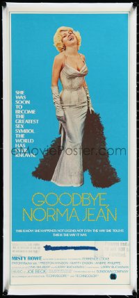 2a0658 GOODBYE NORMA JEAN linen Aust daybill 1976 Misty Rowe full-length as sexiest Marilyn Monroe!
