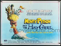 2a0320 MONTY PYTHON & THE HOLY GRAIL British quad 1975 Gilliam, it makes Ben Hur look like an epic!